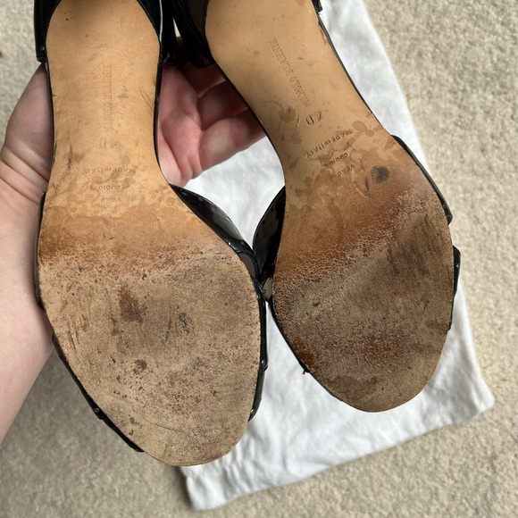 Manolo Blahnik Patent Leather Black - Picture 5 of 9